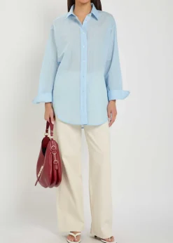 Sona striped cotton-blend shirt