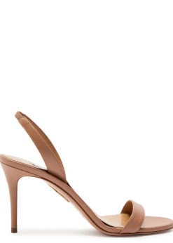 So Nude 85 leather slingback sandals