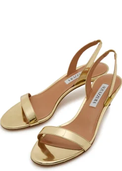 So Nude 50 metallic leather sandals