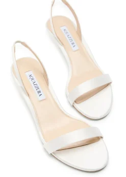 So Nude 50 satin slingback sandals