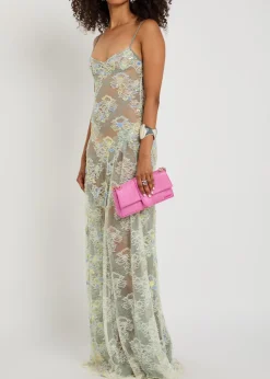 Sophia embellished stretch-lace maxi dress