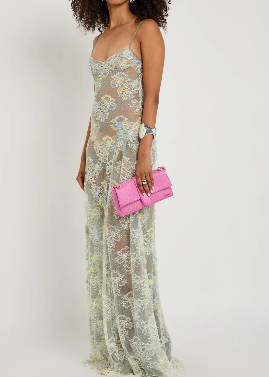 Sophia embellished stretch-lace maxi dress