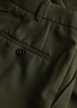 Soprano pleated straight-leg woven trousers