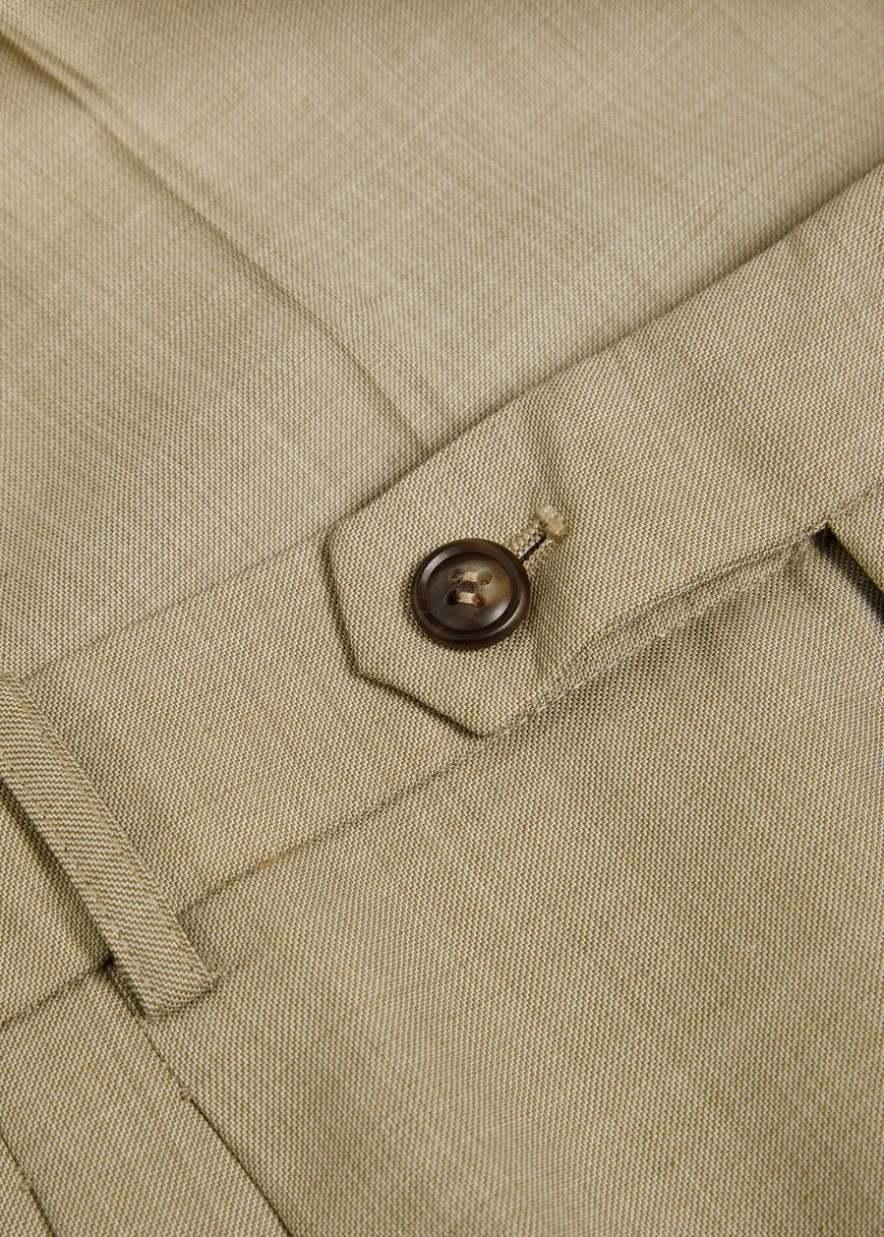 Soprano pleated straight-leg woven trousers