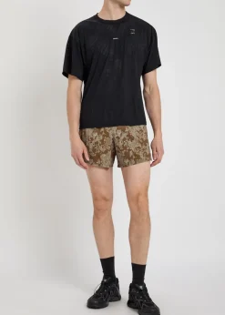 Space-O™ 5 perforated stretch-jersey shorts