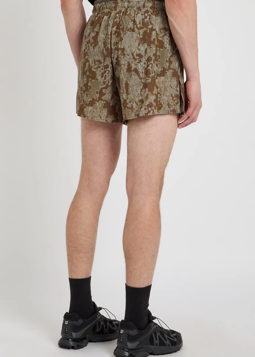 Space-O™ 5 perforated stretch-jersey shorts