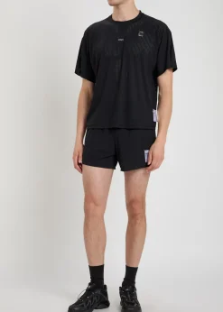 Space-O™ 5 perforated stretch-jersey shorts
