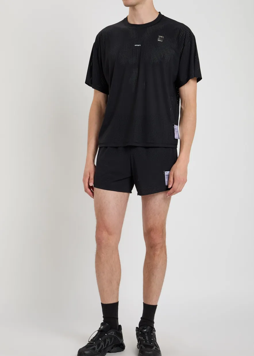 Space-O™ 5 perforated stretch-jersey shorts
