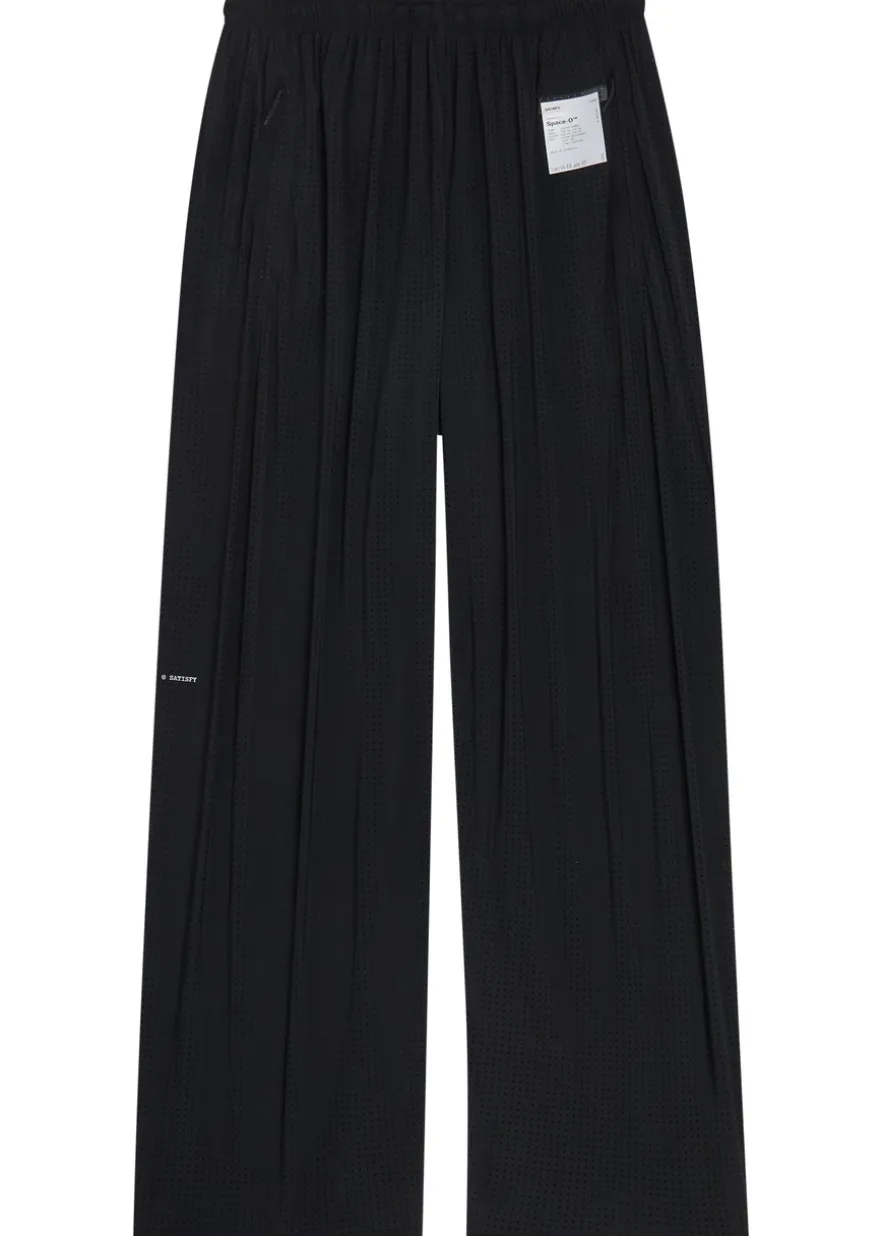 Space-O perforated stretch-nylon trousers