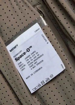 Space-O perforated stretch-nylon trousers
