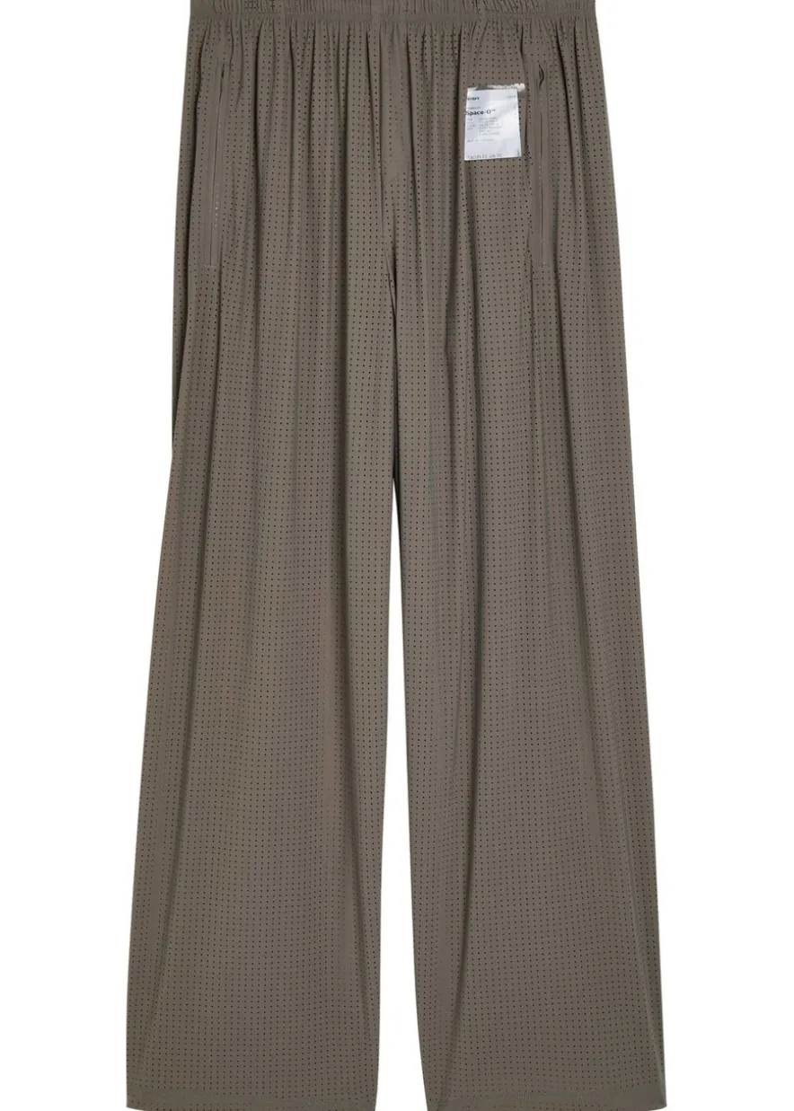 Space-O perforated stretch-nylon trousers