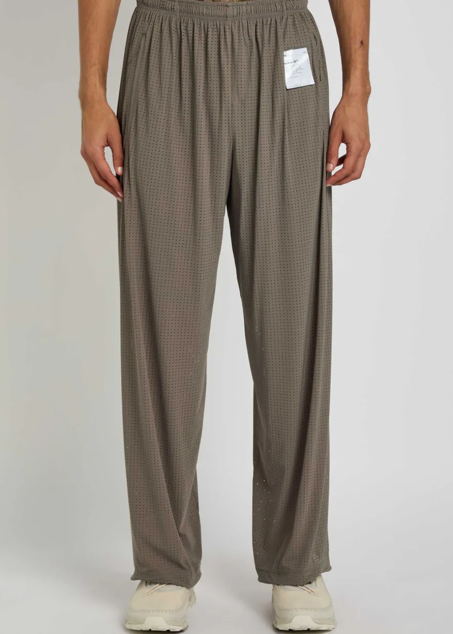 Space-O perforated stretch-nylon trousers