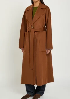 Spencer belted wool and cashmere-blend trench coat