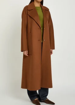 Spencer belted wool and cashmere-blend trench coat