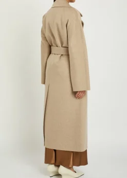 Spencer belted wool and cashmere-blend trench coat