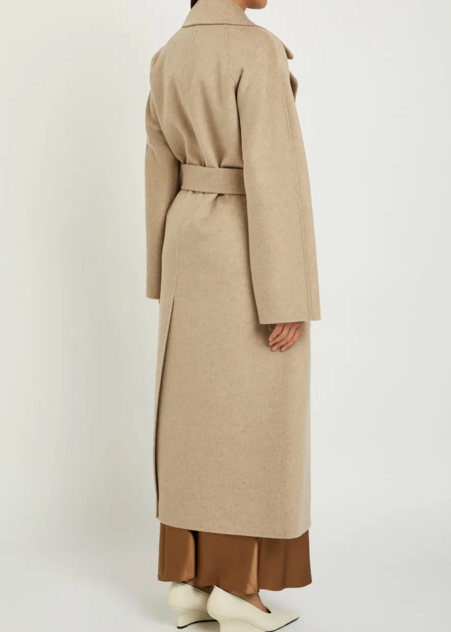 Spencer belted wool and cashmere-blend trench coat