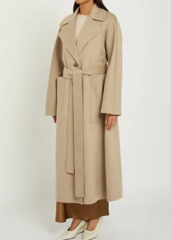 Spencer belted wool and cashmere-blend trench coat