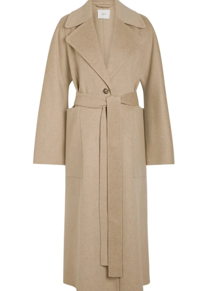 Spencer belted wool and cashmere-blend trench coat