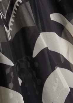 Spiritual Healers patterned georgette maxi kaftan