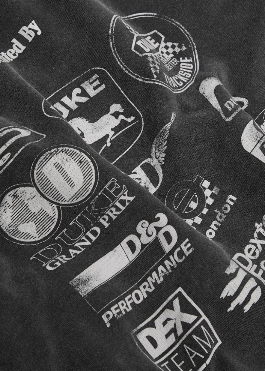 Sponsors printed cotton sweatshirt