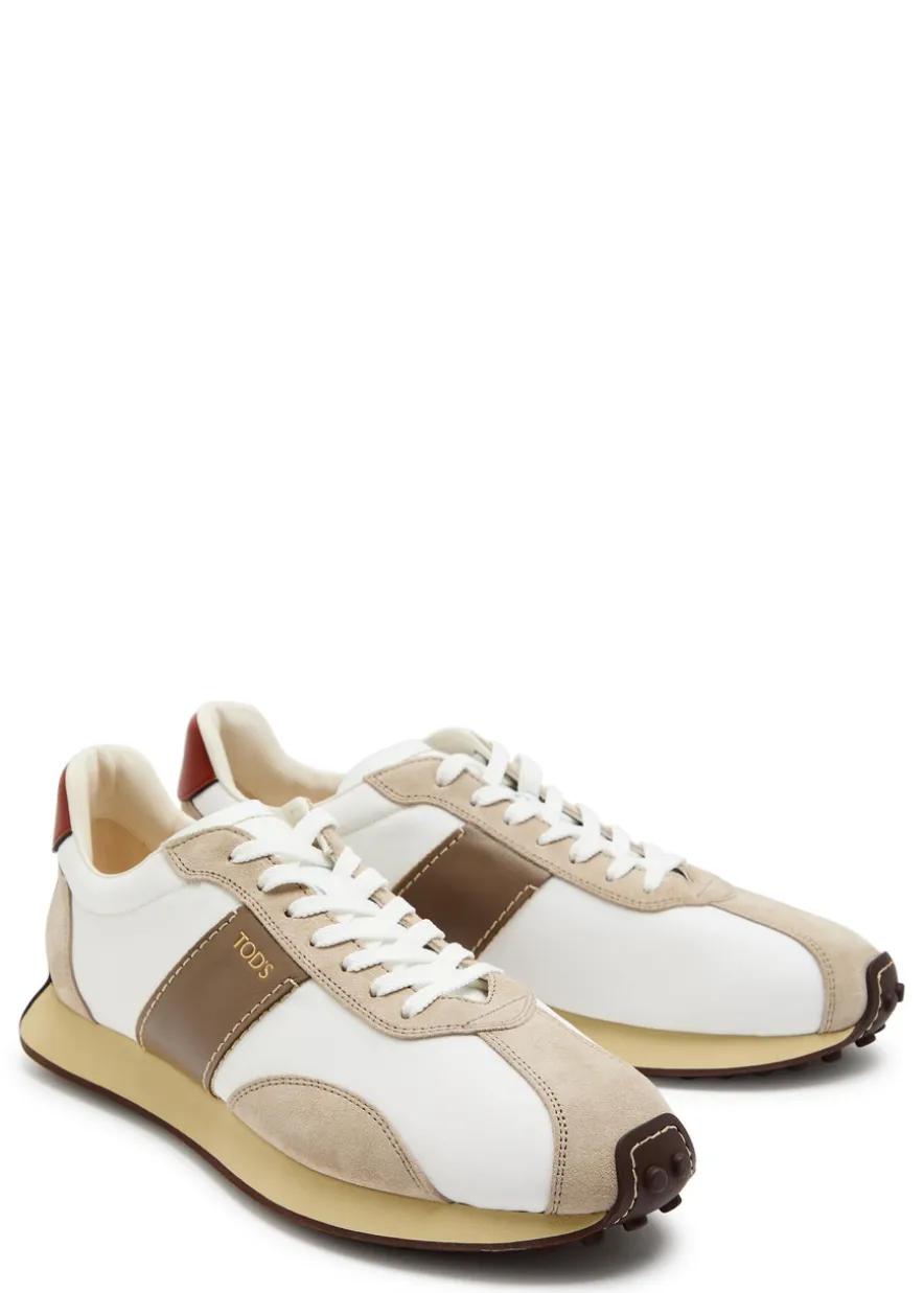 Sportivo Active 26L panelled satin-twill sneakers