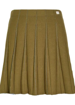 Sport pleated knit mini tennis skirt