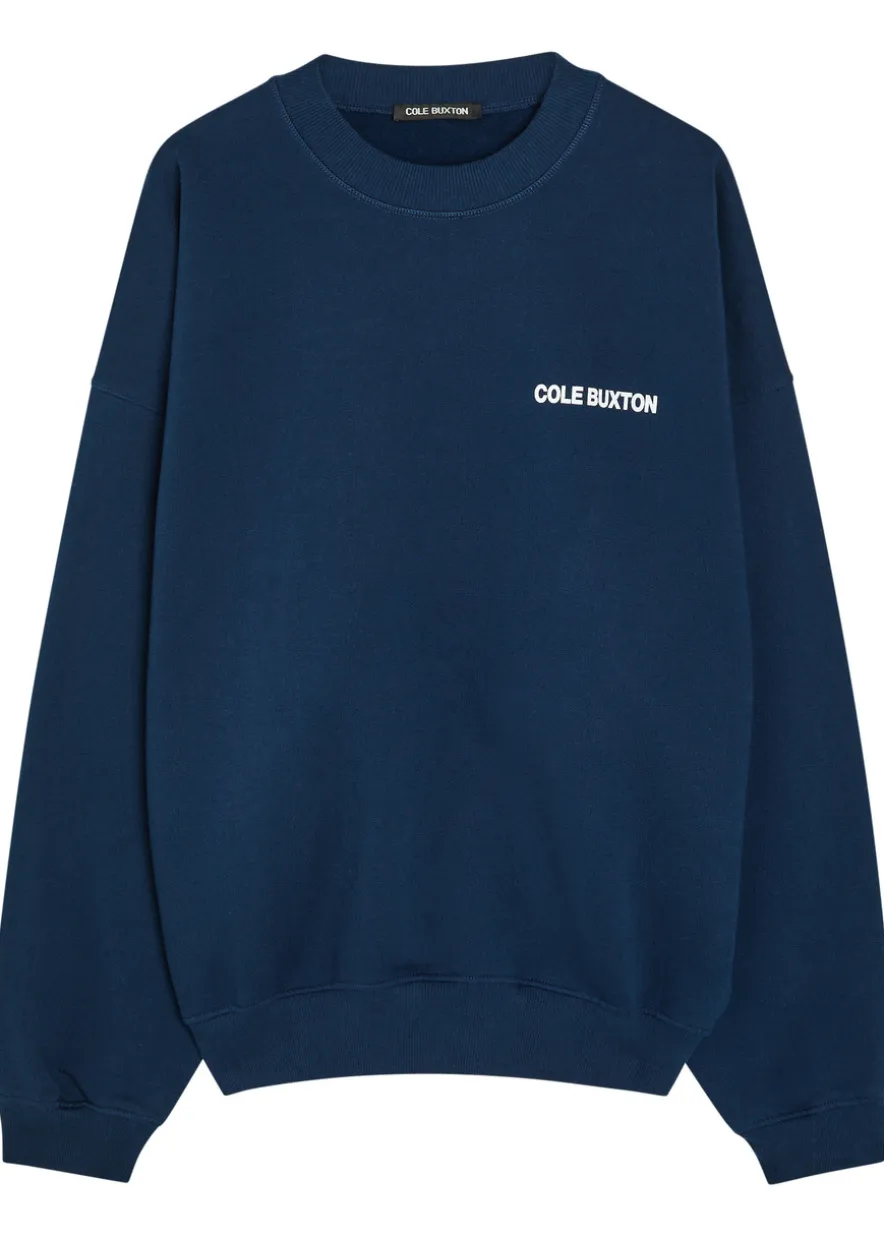 Sportswear logo-print cotton sweatshirt