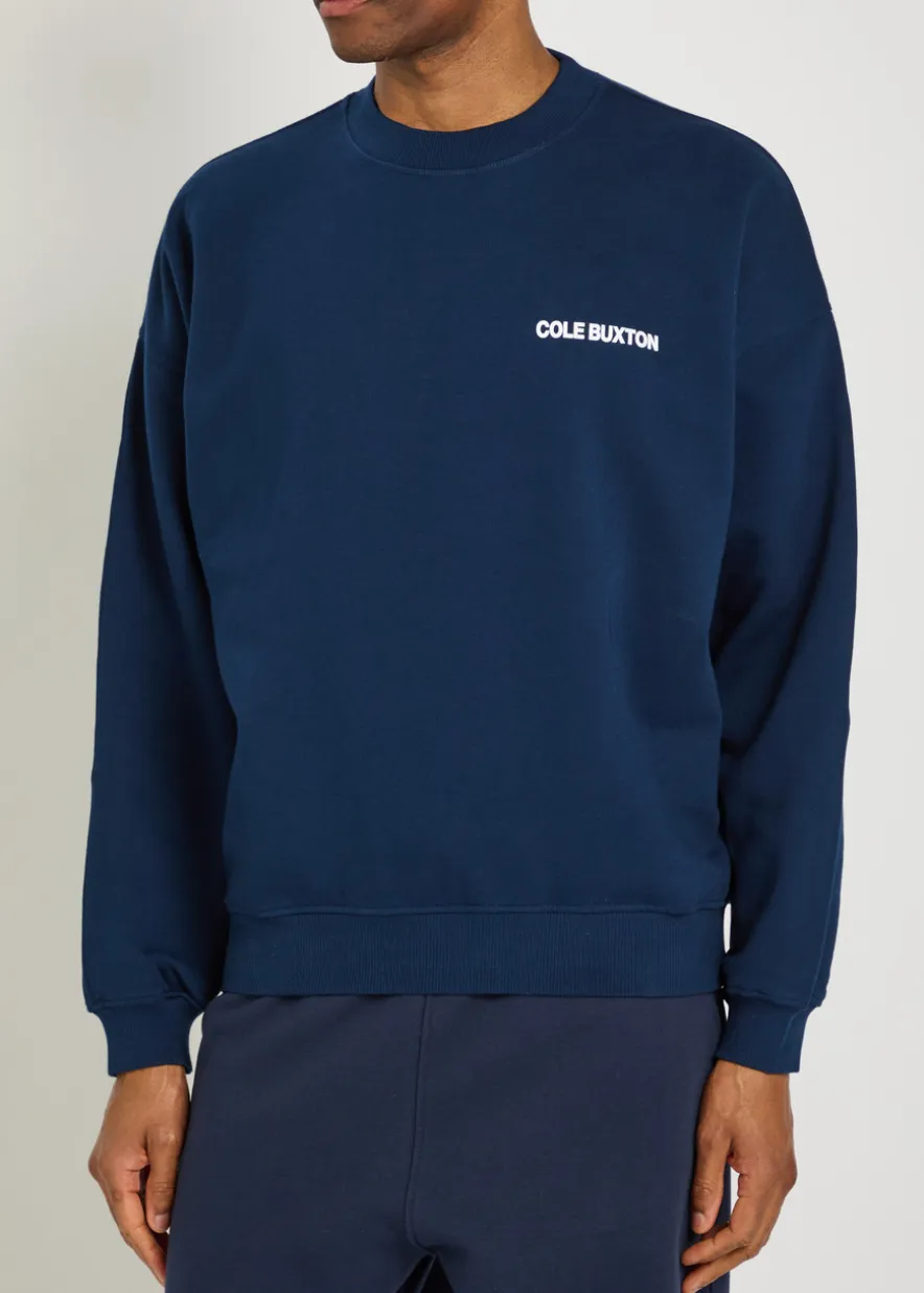 Sportswear logo-print cotton sweatshirt