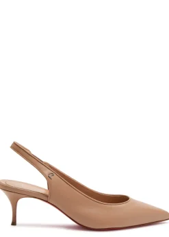 Sporty Kate 55 leather slingback pumps