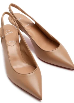 Sporty Kate 55 leather slingback pumps