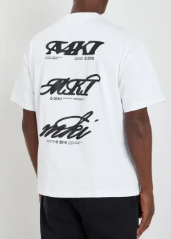 Stack printed cotton T-shirt
