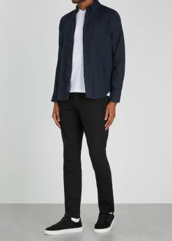 Stafford slim-leg jersey trousers