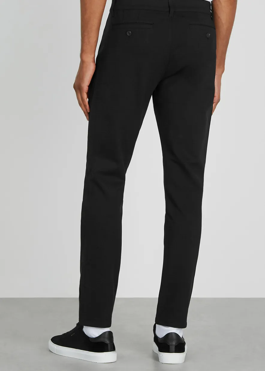 Stafford slim-leg jersey trousers