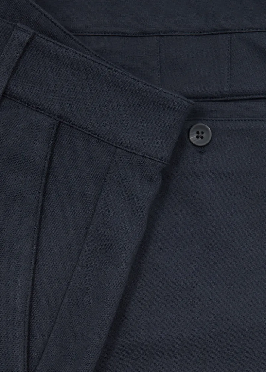 Stafford slim-leg jersey trousers