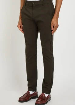 Stafford slim-leg jersey trousers