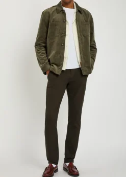 Stafford slim-leg jersey trousers