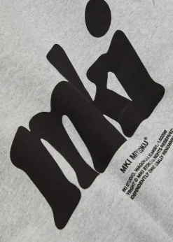 Stamp logo-print hooded cotton-blend sweatshirt