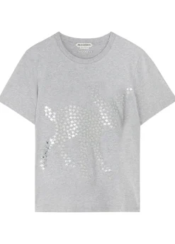 Star-appliquéd cotton T-shirt