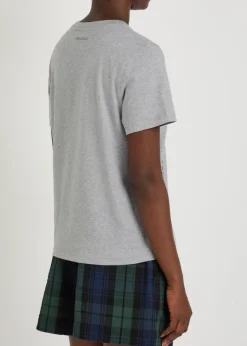 Star-appliquéd cotton T-shirt