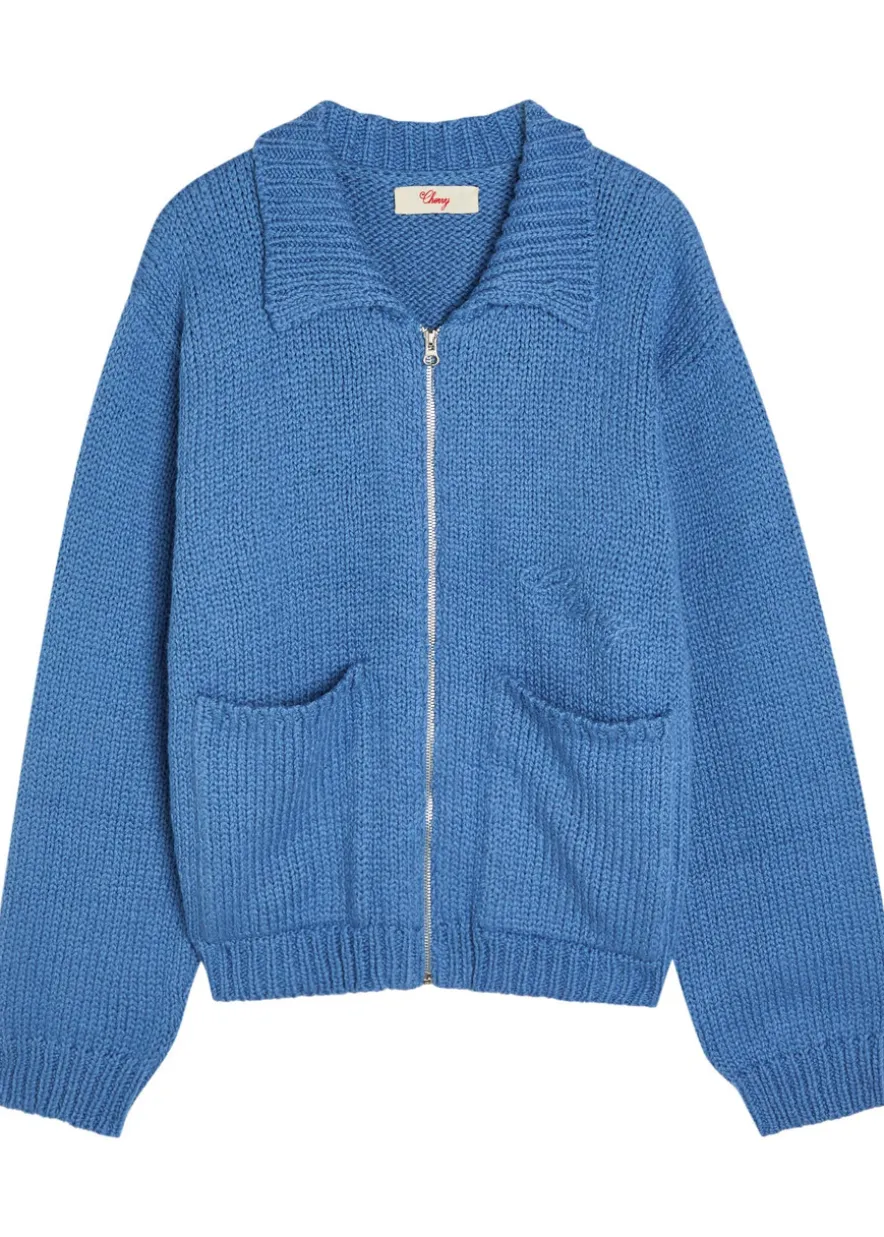5 Star logo-intarsia cotton cardigan