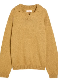 5 Star logo-intarsia cotton jumper