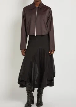 Statue satin-twill jacket