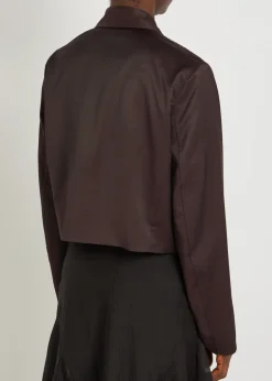 Statue satin-twill jacket