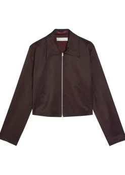 Statue satin-twill jacket