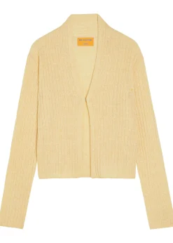 Stealth ribbed cashmere and linen-blend cardigan