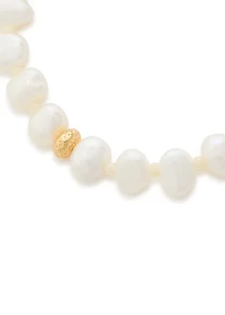 Stellar Pearly 18kt gold-plated beaded bracelet