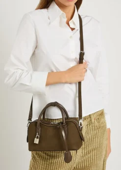 Stella Ryder small faux suede top handle bag