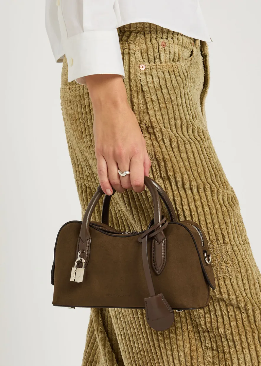 Stella Ryder small faux suede top handle bag