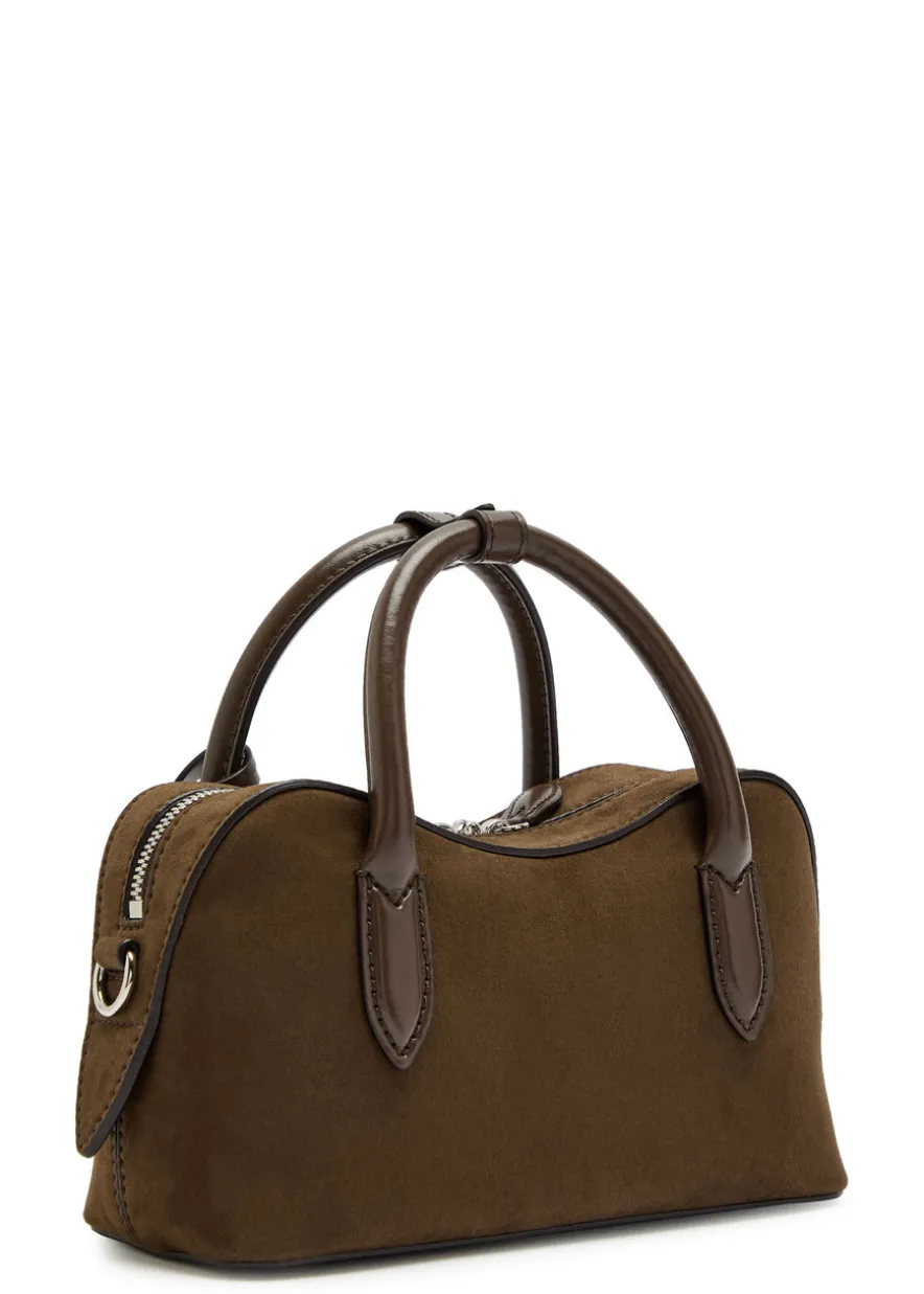 Stella Ryder small faux suede top handle bag