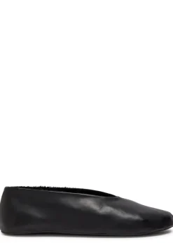 Stella shearling-lined leather ballet flats